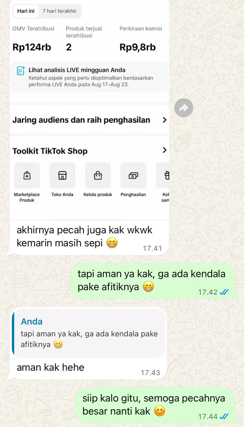 Percakapan pengguna AFITIK